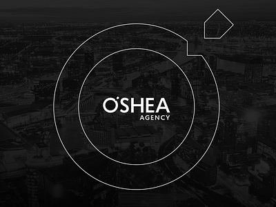 O'Shea Agency - Logo & Branding black branding circle corporate designer geelong logo logo design melbourne real estate victoria