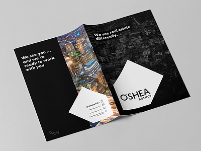 O'Shea Agency - Brochure branding brochure corporate design graphic design marketing melbourne print real estate