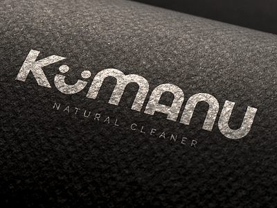 Kumanu - Natural Cleaner Logo black brand cleaner logo natural silver smile