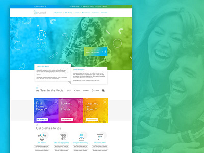 Binvested Homepage concept finished recently app branding design flat icon typography ui ux vector web