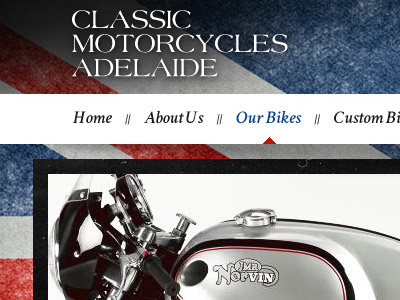 Classic Motorcycles Adelaide web design