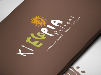 Ecopia branding business card logo