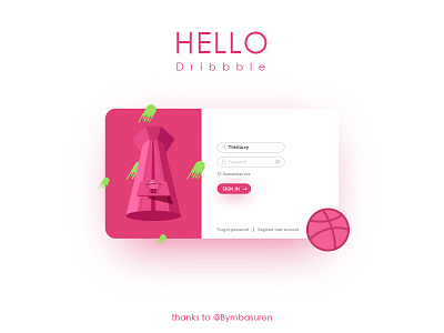 Hello Dribbble first