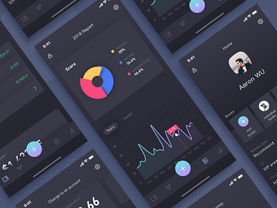 Charge to an account android app application dashboard design ios radio ui user