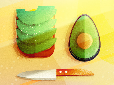 Avocado Breakfast adobe design drawing flat graphic design illustration illustrator modern vector vectorillustration