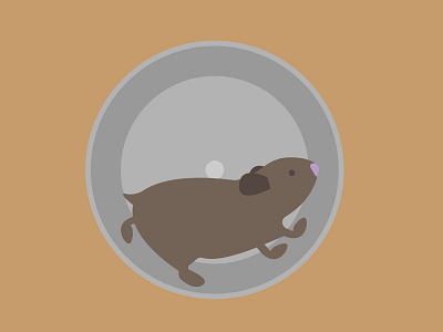 Hamster hamster icon illustration