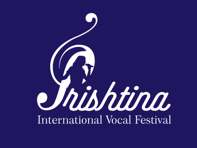 Prishtina International Vocal Festival buy festival logo mark sell sing typograpgy vocal