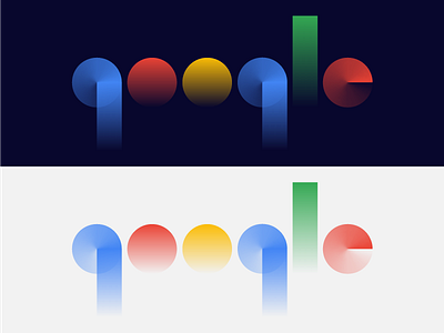 Google logo redeisgned google gradient logo minimal redesigned
