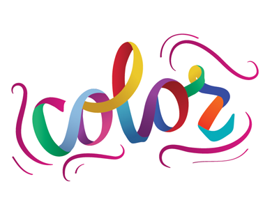 color! graphic design hand lettering illustration lettering
