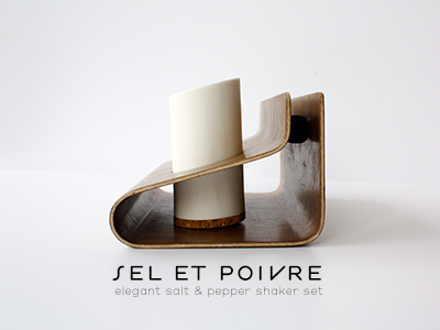 Sel et Poivre shaker set Design 18 karat @www.eighteenkarat.com industrial design product design and development