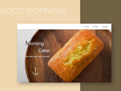 UI design: Landing Page for pastry store landingpage poundcake ui ui design xd