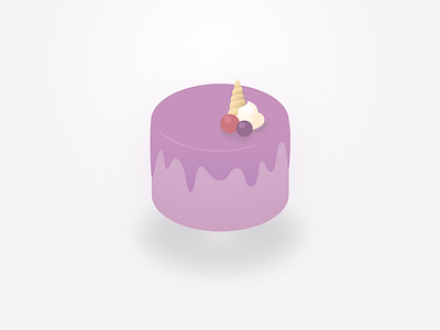 Cake cake cute mauve minimal purple purple cake toppings