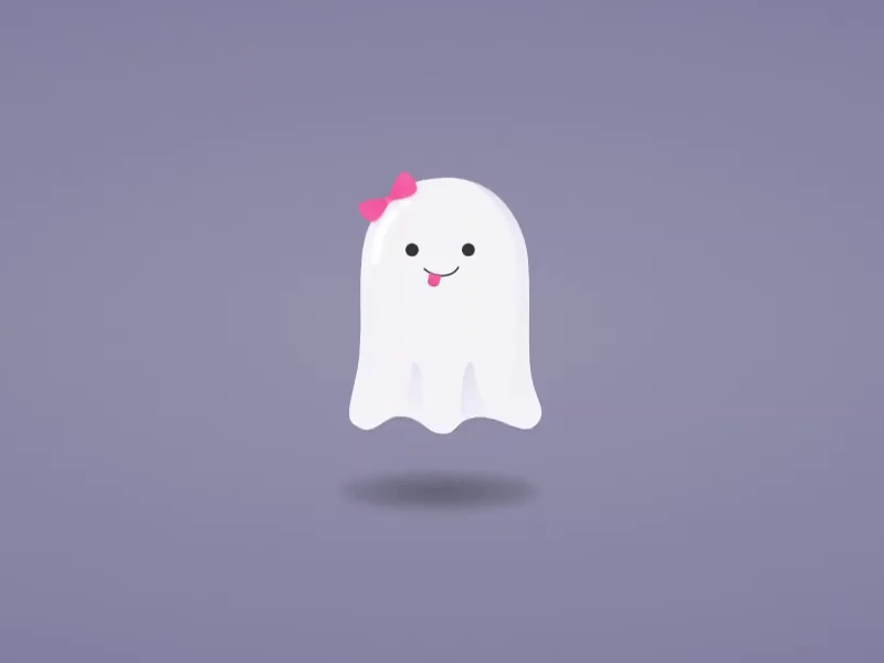 Cheeky Ghost adobexd casper css css animation cute emoji ghost illustration minimal svg svg animation vector vectorart winking