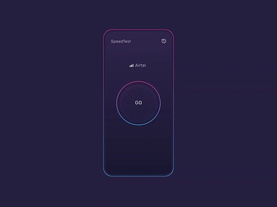 Speed Test App Animation adobe xd adobexd after effects animation createwithadobexd dark mode darkmode interaction interactiondesign lightning madewithadobexd microinteraction mobile mobile design mobiledesign speed test uidesign ux uxdesign vector