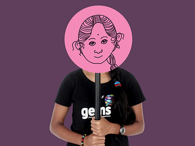 Saranya Profile avatar branding design drawing gems illustration profile team vector