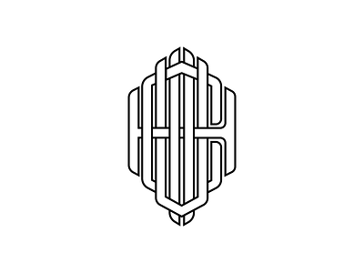 Monogram shield logo monogram zhstk