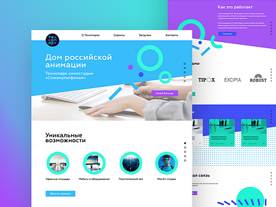 Technopark web page concept design design ux web web design website