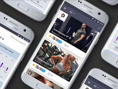 Workout Log App android concept design dashboard design fitness app health ui ui deisgn