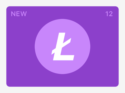 Cryptocurrency badge  animation