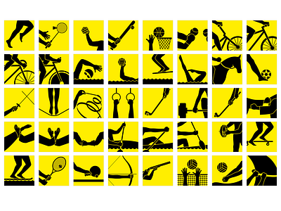 Icon set for Olympic Games