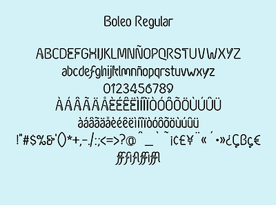 Boleo Typeface design graphic art graphic design typography