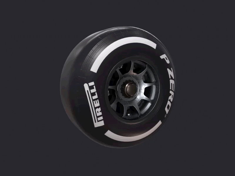 F1 Tyre Animation 3d animation f1 pirelli tire tyre wheel