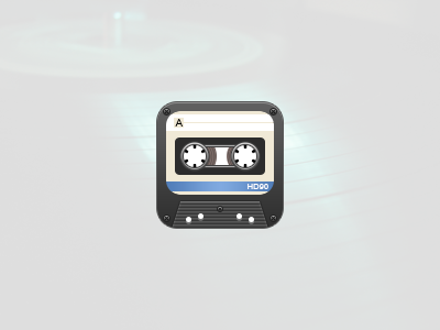 iOS version of the Artua cassette cassette icon ios music retro