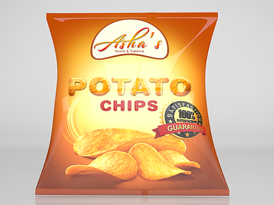 Chips Packet 3d model