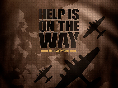 Help.Activision activision airplane branding call of duty camouflage covid graphic illustration logo pop revolution typography vector wwii