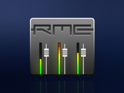 RME TotalMix Icon app audio branding graphic icon iconography illustration logo mixer modern osx recording skeuomorph