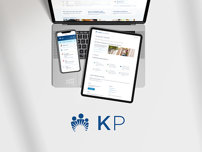 KP Branding and Support Center branding design health kaiser permanente logo medical ui web design