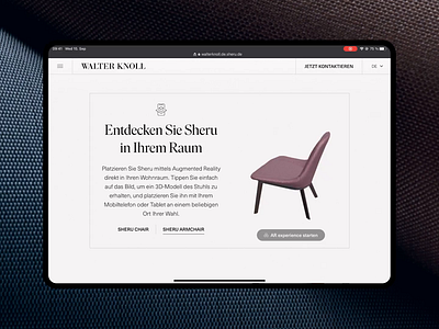 Case Study: Walter Knoll Sheru Product Launch 3d art direction case study communication creative concept design hyamstudios sheru uxui walter knoll webdesign website