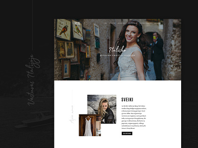 Vestuves Italijoje first concept homepage italy landing page minimalistic webdesign website wedding