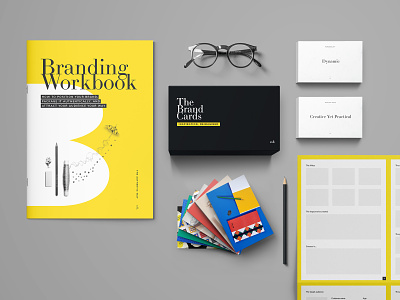 Branding kit mockup design box design canvas mockup cards graphic design mockups product design workbook