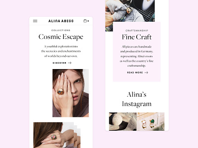 Alina Abegg Website Relaunch