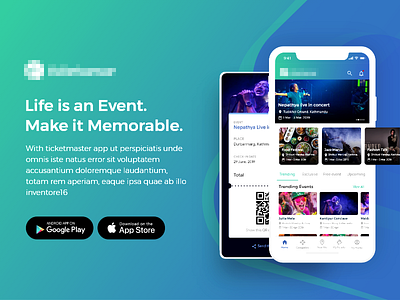 Event Booking App event event app mobile ui