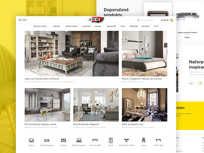 Furniture e-shop homepage | Ajeto