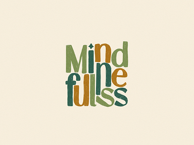 Mindfulness adobe illustrator design illustration lettering