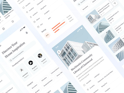 Mood Board Architecture appdesign arch architect architecture blue board boarding building construction contractor dailyui flat graphicdesignui house isometric mood mood board userexperience userinterface ux