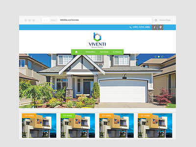 Real estate website landing page prototype real estate ui web design website