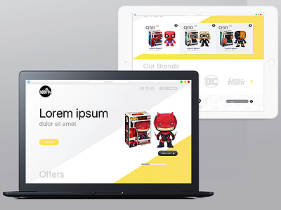 Home Page Boon prototype toys ui web design website