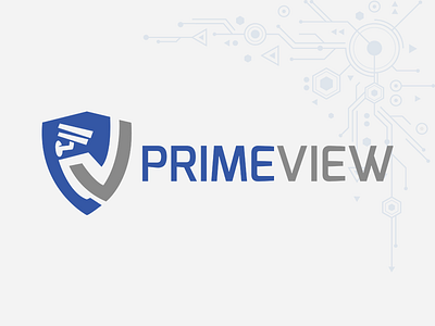 Logo Prime View brand design logo security camera technology