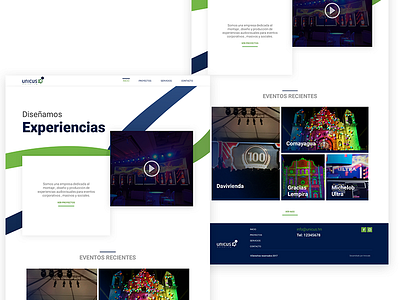Unicus WebSite design events guatemala home honduras mapping production prototype ui unicus ux website