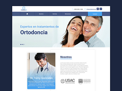 Ortodoncia GT doctor guatemala landing orthodontics ui web webdesign website