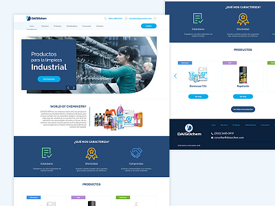 Chemical WebSite chemical design guatemala homepage ui ux web webdesign website