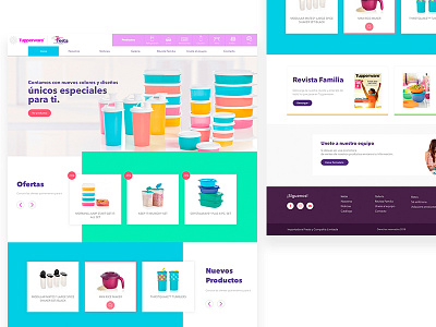Tupperware home page catalogue design guatemala home products tupperware ui ux web web design website