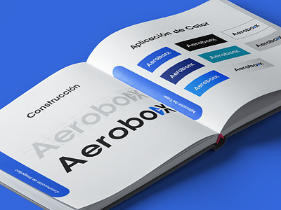 Manual de marca Aerobox brand branding design guatemala icon logo typography vector