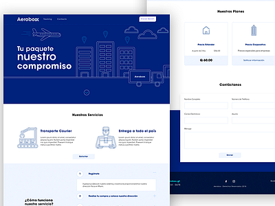 Aerobox Landing Page