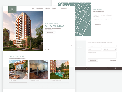 Vistana Landing page apartaments architecture brand branding design guatemala home homepage landing prototype realstate ui ux web webdesign website