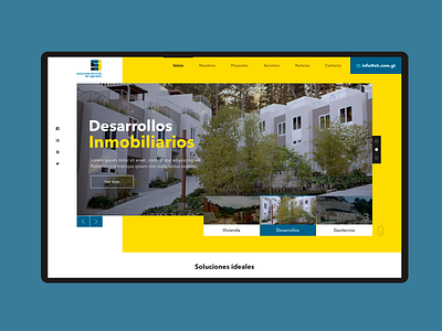 STI WebSite brand branding builder clean design designer guatemala home homepage prototype realestate showcase slider ui ux web web design webdesign website yellow